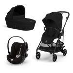 Cybex Gold Trio Melio Magic Black con Telaio Carbon con Cloud G