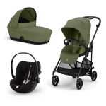 Cybex Gold Trio Melio Moss Green con Telaio Carbon con Cloud G