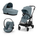 Cybex Gold Trio Melio Stormy Blue con Telaio Carbon con Cloud G