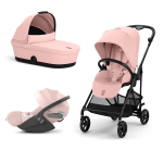 Cybex Gold Trio Melio Candy Pink con Telaio Carbon con Cloud T
