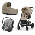 Cybex Gold Trio New Balios S Lux Almond Beige Telaio Taupe Con Aton S2 2025