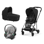 Cybex Platinum Trio Mios 3.0 Sepia Black Telaio Matt Black con Aton S2
