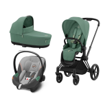 Cybex Platinum Trio Priam 4.0 Leaf Green Telaio Matt Black con Aton S2