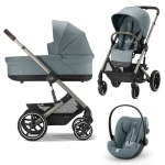 Cybex Gold Trio New Balios S Lux 2024 Sky Blue Telaio Taupe Con Cloud G