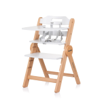 Chipolino Seggiolone Pappa in legno Cacao White Wood