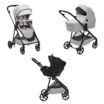 Chicco Trio Seety Florence Beige con Seggiolino Auto Kory Essential Black