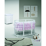 Bebex Culla Lettino Marilyn Bianco (Kit Tessile Rosa)