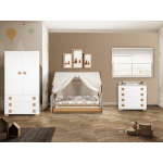 Bebex Lettino Future Lab Bianco (Kit Tessile Sabbia)