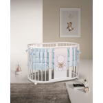 Bebex Culla Lettino evolutivo Marilyn LED (Kit Tessile Celeste)