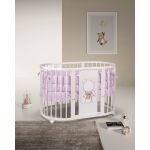 Bebex Culla Lettino evolutivo Marilyn LED (Kit Tessile Rosa)