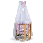 Bebex Culla Lettino Marilyn Naturale  (Kit Tessile Rosa)
