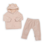 Bamboom SET 3 mesi Maglia Hoodie con orecchie + Leggings - VINTAGE PINK 341