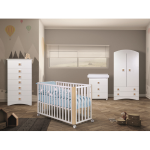 Bebex Lettino Culla  Matrix Naturale (Kit Tessile Celeste)