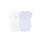 Bamboom Confezione Body maniche corte- 2pc - Azzurro 03 - 6 mese