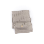 Bamboom Copertina righe knitted Cammello 33 