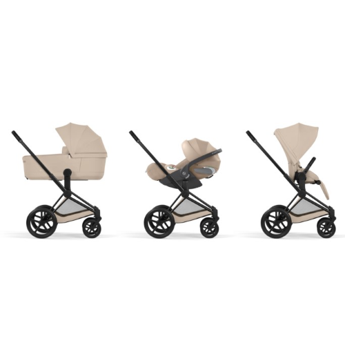 Trio Cybex Priam 2026 Comfort Cozy Beige Matt Black con Cloud T