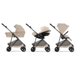 Cybex Trio Melio Carbon  Almond Beige 2026 Con Cloud G Plus