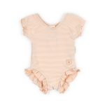 Bamboom Costume da bagno con spalle coperte - PINK STRIPES BEAR 435 9-12M