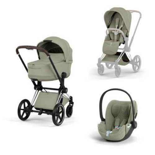 Trio Cybex Platinum Style Priam Chrome Brown Sage Green Cloud T