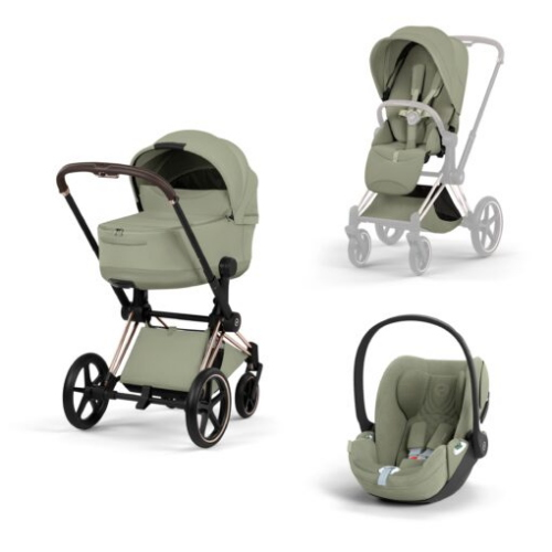 Trio Cybex Platinum Style Priam Rose Gold Sage Green Cloud T