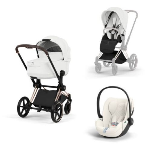 Trio Cybex Platinum Style Priam Rose Gold Off White Cloud T