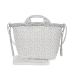 Pasito a Pasito Borsa Fasciatoio Little Bloom Fiori Grigio