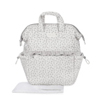 Pasito a Pasito Zaino Little Bloom Fiori Grigio