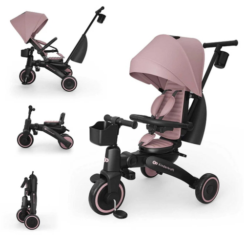 Kinderkraft Triciclo JAZZ 3 Rosa Richiudibile 