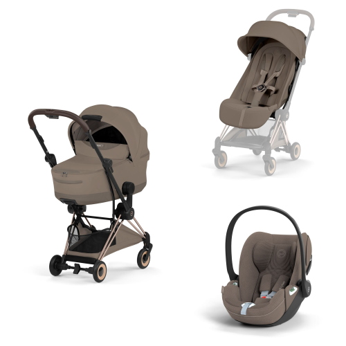 Cybex Platinum 2026 Style Trio Coya Coconut Brown RoseGold con Cloud T 