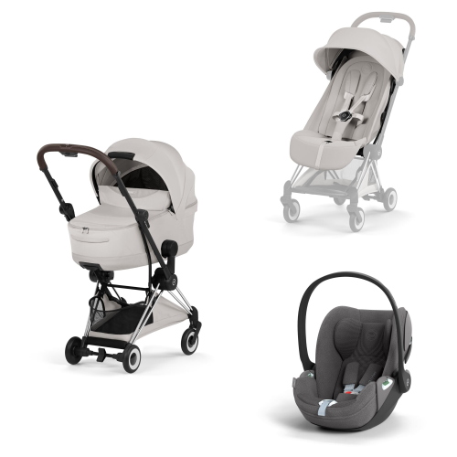 Cybex Platinum 2026 Style Trio Coya City Grey Chrome con Cloud T 