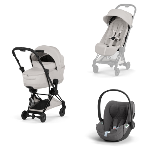 Cybex Platinum 2026 Style Trio Coya City Grey Matt Black con Cloud T 