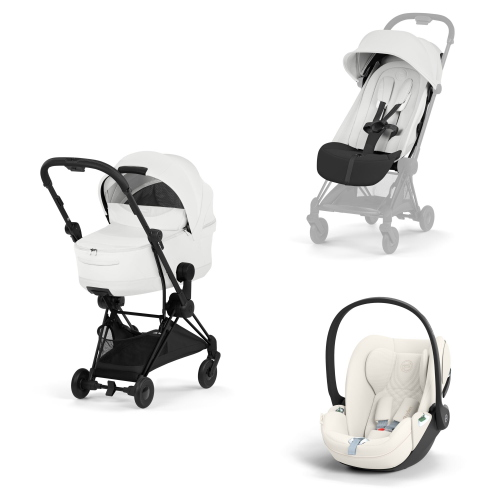 Cybex Platinum 2026 Style Trio Coya Off White Matt Black con Cloud T 