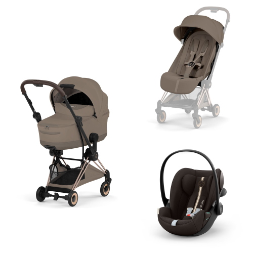 Cybex Platinum 2026 Style Trio Coya Coconut Brown RoseGold con Cloud G3