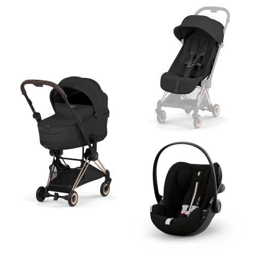 Cybex Platinum 2026 Style Trio Coya Sepia Black RoseGold con Cloud G3