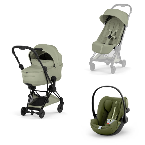 Cybex Platinum 2026 Style Trio Coya Sage Green Matt Black con Cloud G3
