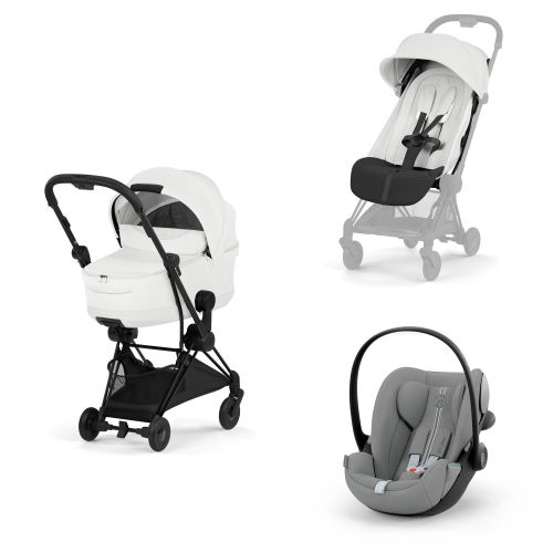 Cybex Platinum 2026 Style Trio Coya Off White Matt Black con Cloud G3