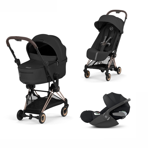 Cybex Platinum 2026 Comfort Trio Coya Sepia Black Rosegold con Cloud T