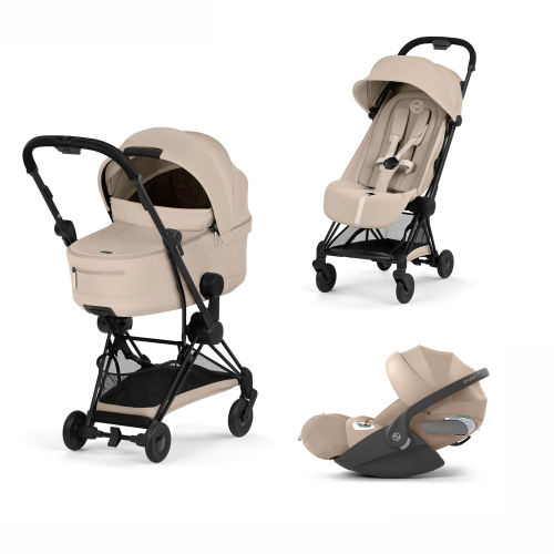 Cybex Platinum 2026 Comfort Trio Coya Cozy Beige Matt Black con Cloud T