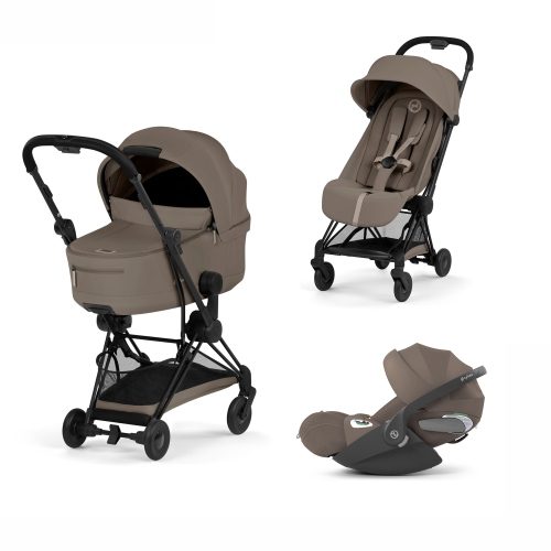Cybex Platinum 2026 Comfort Trio Coya Coconut Brown Matt Black con Cloud T