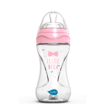 Nuvita Biberon 250ml Mimic collection 2m+ Trasp/Rosa