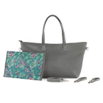 Kinderkraft Borsa Mamma Tresaurepack Nature Vibes Dark Grey