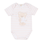 NANAN ORSO STELLA BODY RIGATO ROSA 01 MESE