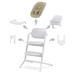 Cybex Seggiolone Pappa Lemo 4 in 1 All White 