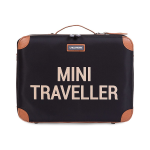 Childhome Valigia Bimbi Mini Traveller - Nero/Oro - 40 x 30 x 15 cm