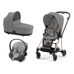 Cybex Platinum Trio Mios 3.0 Mirage Grey Telaio RoseGold con Aton S2