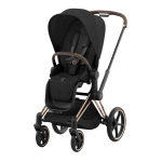 Cybex Platinum Passeggino Priam 4.0 Sepia Black Telaio RoseGold 