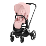 Cybex Platinum Passeggino Priam 4.0 Peach Pink Telaio Chrome Black