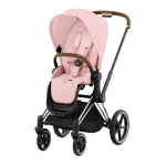 Cybex Platinum Passeggino Priam 4.0 Peach Pink Telaio Chrome Brown