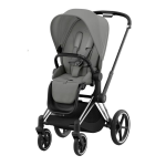 Cybex Platinum Passeggino Priam 4.0 Mirage Grey Telaio Chrome Black