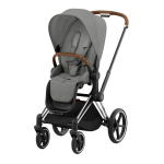 Cybex Platinum Passeggino Priam 4.0 Mirage Grey Telaio Chrome Brown